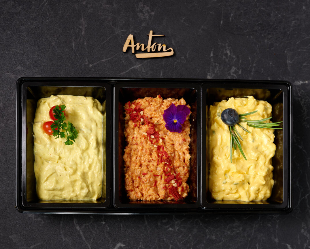 Saladetrio met stokbrood
