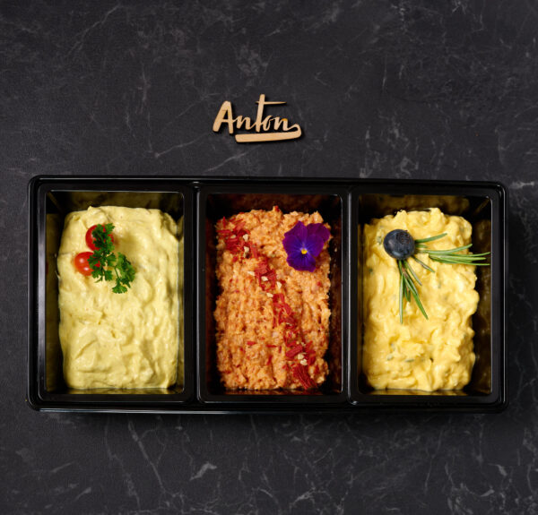 Saladetrio met stokbrood