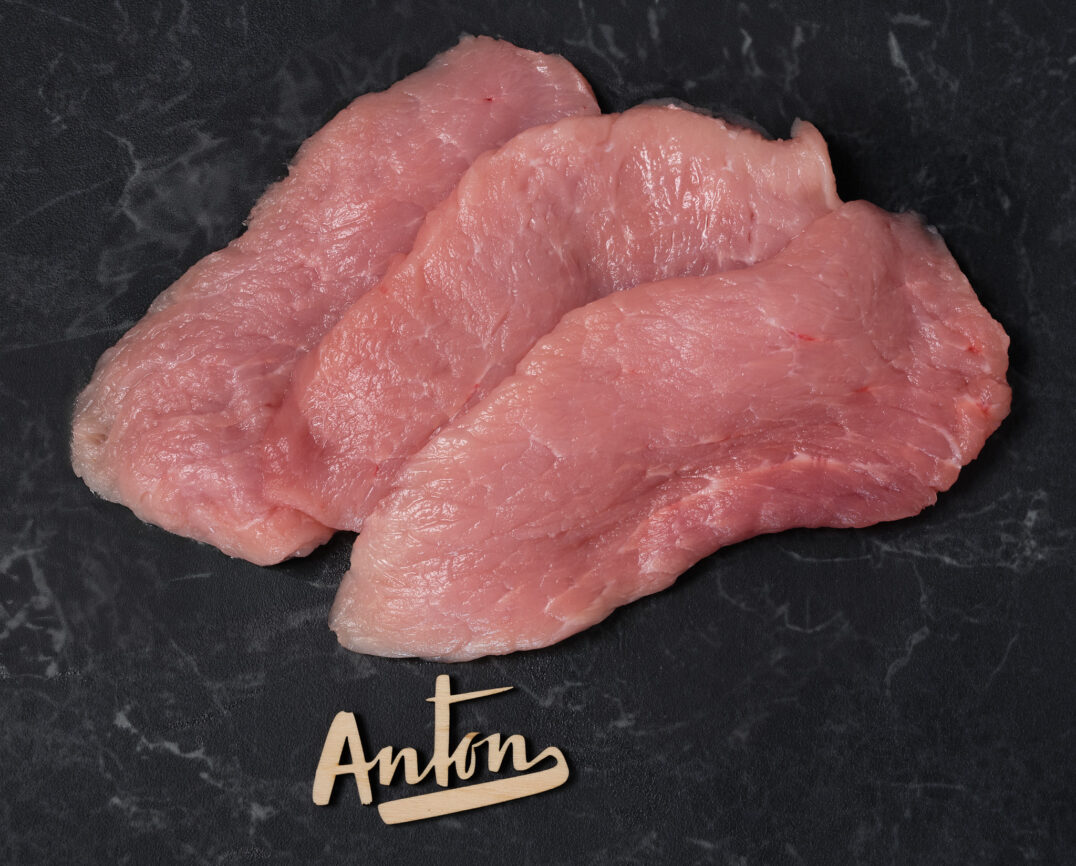 Varkensschnitzel ongepaneerd